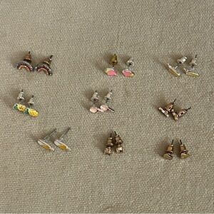 Colourful Kids’ Stud Earring Set